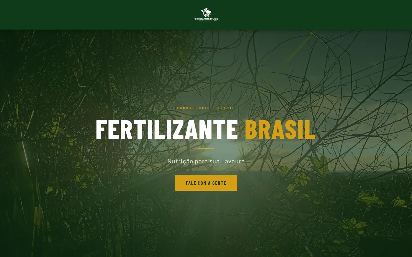 Home do site da Fertilizante Brasil